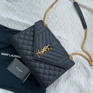 Ysl Cassandra calf leather bag
